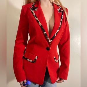Fashion Nova Blazer Suit Set With Marching Pants NWT